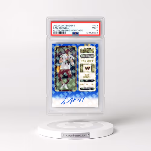 2022 Panini Contenders #133 Sam Howell - Autograph-Showcase (PSA 9 MINT)