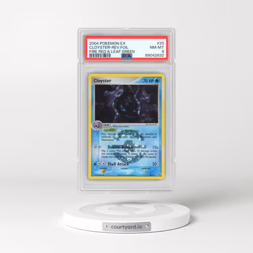 2004 Pokémon EX Fire Red & Leaf Green #20 Cloyster - Reverse Foil (PSA 8 NM-MT)