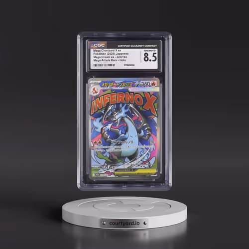 2025 Pokémon M2a-Mega Dream EX #223 Mega Charizard X EX - Holo Mega Attack Rare (CGC 8.5 NM-MT+)