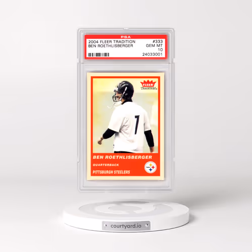 2004 Fleer Tradition #333 Ben Roethlisberger (PSA 10 GEM MINT)