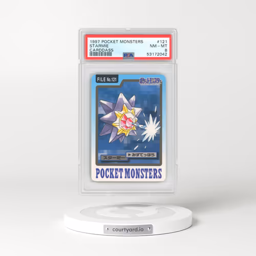 1997 Japanese Bandai Carddass #121 Starmie (PSA 8 NM-MT)