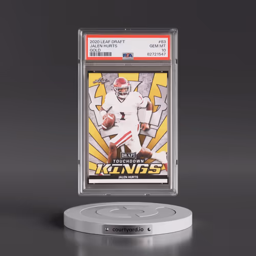 2020 Leaf Draft #83 Jalen Hurts - Gold (PSA 10 GEM MINT)