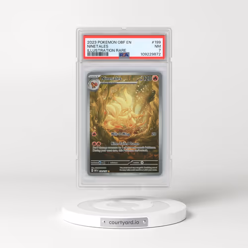 2023 Pokémon Obf EN-Obsidian Flames #199 Ninetales - Illustration Rare (PSA 7 NM)