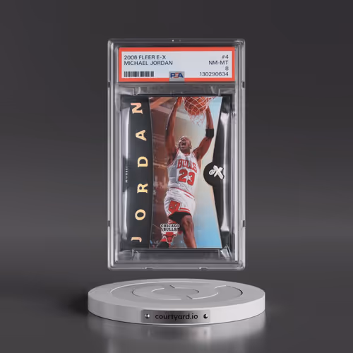 2006 Fleer E-X #4 Michael Jordan (PSA 8 NM-MT)