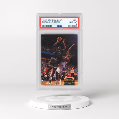 1992 Stadium Club #201 Shaquille O'Neal (PSA 8 NM-MT)