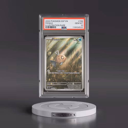 2024 Pokémon Ssp EN-Surging Sparks #198 Feebas - Illustration Rare (PSA 10 GEM MINT)