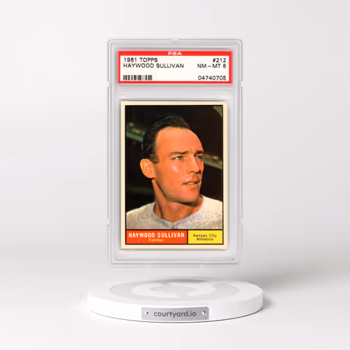 1961 Topps #212 Haywood Sullivan (PSA 8 NM-MT)