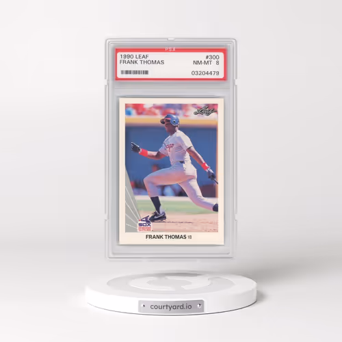 1990 Leaf #300 Frank Thomas (PSA 8 NM-MT)