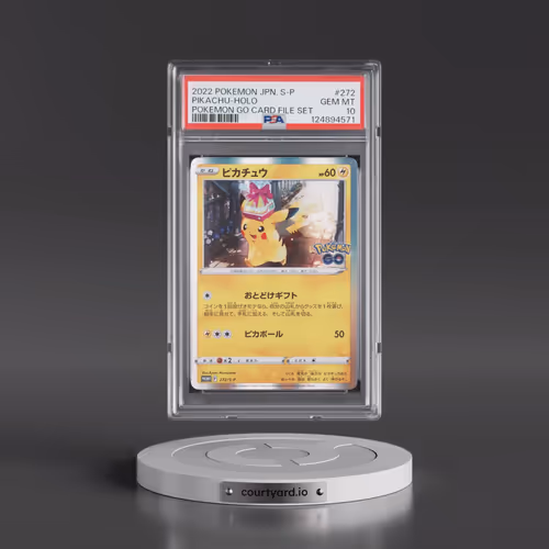 2022 Pokémon S Promo #272 Pikachu - Holo Pokemon Go Card File Set (PSA 10 GEM MINT)