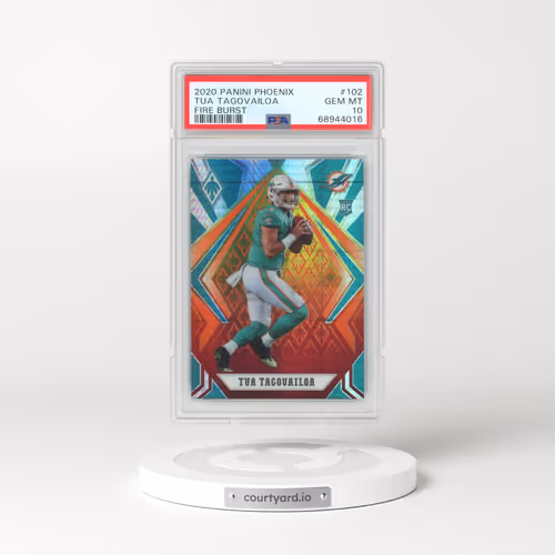 2020 Panini Phoenix #102 Tua Tagovailoa - Fire Burst (PSA 10 GEM MINT)