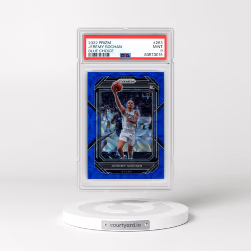 2022 Panini Prizm #263 Jeremy Sochan - Blue Choice (PSA 9 MINT)
