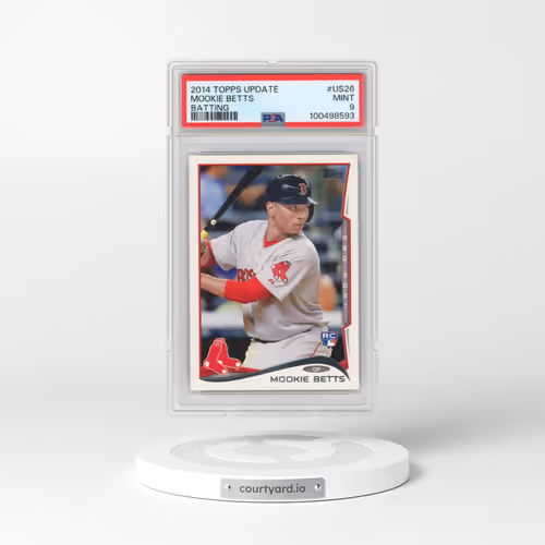 2014 Topps Update #US26 Mookie Betts - Batting (PSA 9 MINT)