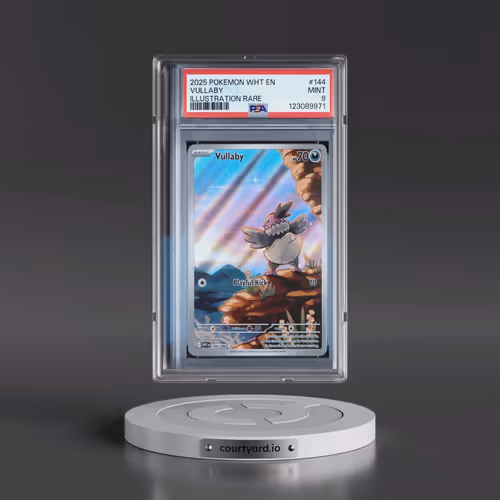 2025 Pokémon Wht EN-White Flare #144 Vullaby - Illustration Rare (PSA 9 MINT)
