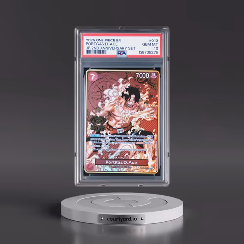 2025 One Piece Japanese 2nd Anniversary Set #013 Portgas D. Ace (PSA 10 GEM MINT)