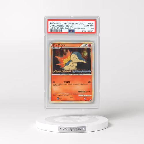 2009 Japanese Pokémon Promo #006 Cyndaquil - Holo HG & SS Release Campaign (PSA 10 GEM MINT)