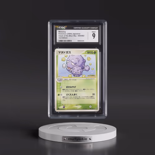 2004 Clash of the Blue Sky #004/082 Weezing - 1st Edition (CGC 9 MINT)