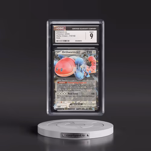 2024 Pokémon Scr EN-Stellar Crown #110 Orthworm EX - Holo (CGC 9 MINT)