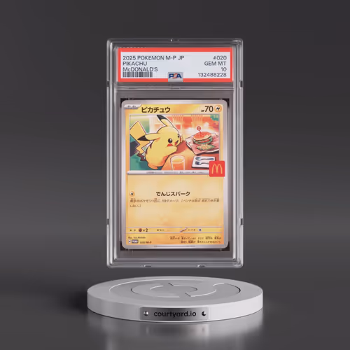 2025 Pokémon M-P Promo #020 Pikachu - McDonald's (PSA 10 GEM MINT)