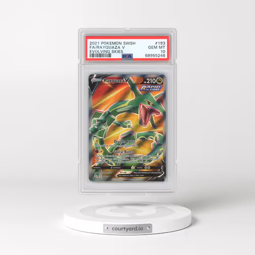 2021 Pokémon Sword & Shield Evolving Skies #193 Rayquaza V - Holo Full Art (PSA 10 GEM MINT)