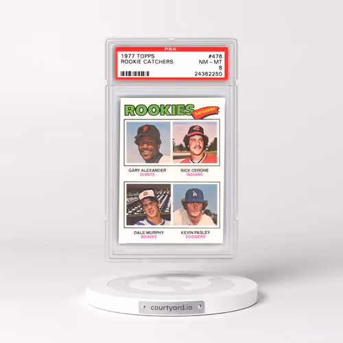 1977 Topps #476 Rookie Catchers (PSA 8 NM-MT)