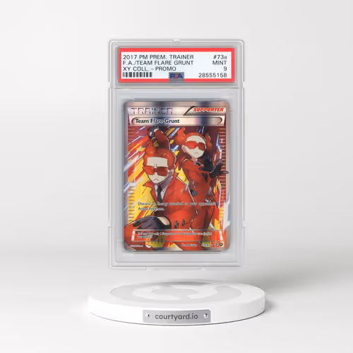 2017 Pokémon Premium Trainer XY Collection Promo #73a Team Flare Grunt - Full Art (PSA 9 MINT)