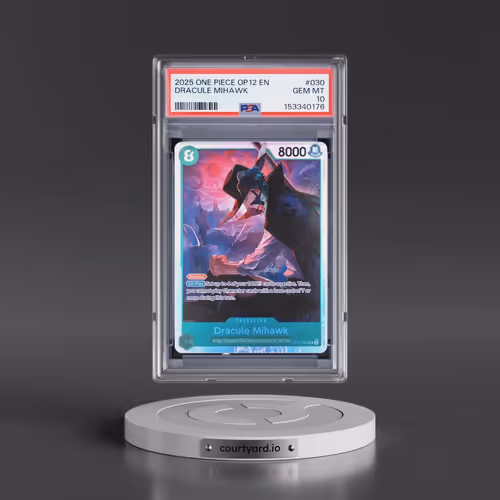 2025 One Piece OP12-Legacy of the Master #030 Dracule Mihawk (PSA 10 GEM MINT)