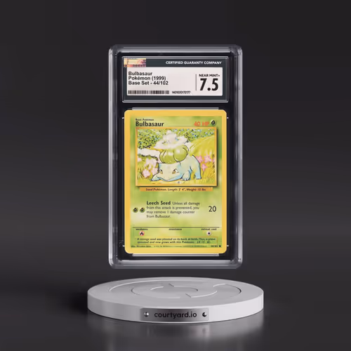 1999 Base Set #44/102 Bulbasaur (CGC 7.5 NM+)