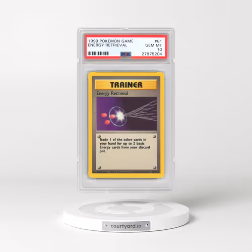 1999 Pokémon Game #81 Energy Retrieval (PSA 10 GEM MINT)