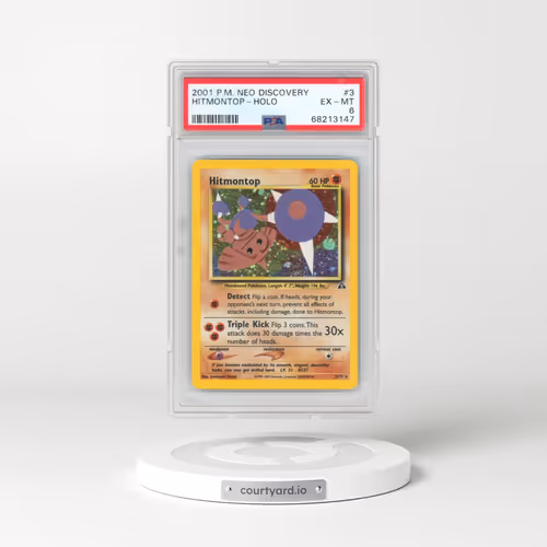 2001 Pokémon Neo Discovery #3 Hitmontop - Holo (PSA 6 EX-MT)
