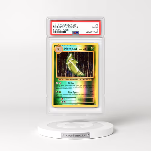 2016 Evolutions #4 Metapod - Holo (PSA 9 MINT)