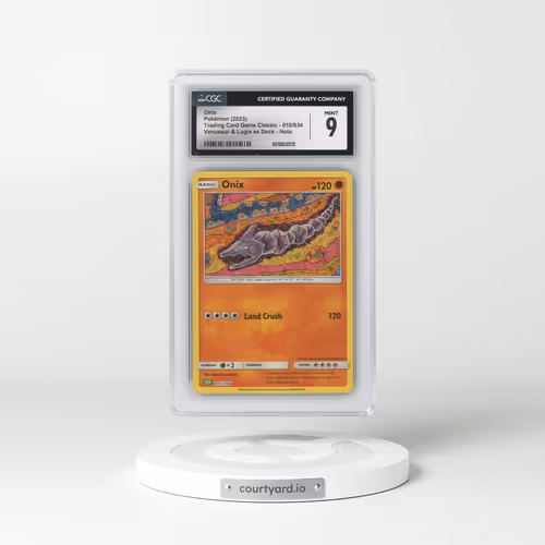 2023 Trading Card Game Classic - CLV, CLC, CLB #010/034 Onix - Venusaur & Lugia ex Deck - CLV Holo (CGC 9 MINT)