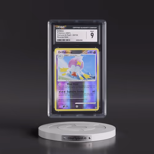 2007 Diamond & Pearl #24/130 Drifblim - Reverse Holo (CGC 9 MINT)