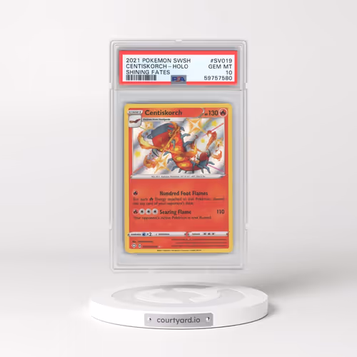 2021 Pokémon Sword & Shield Shining Fates #SV019 Centiskorch - Holo (PSA 10 GEM MINT)