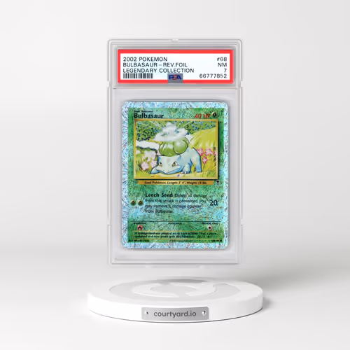 2002 Pokémon Legendary Collection #68 Bulbasaur - Reverse Foil (PSA 7 NM)