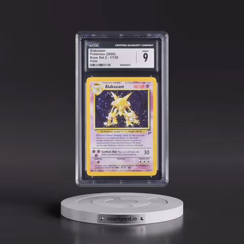 2000 Base Set 2 #1/130 Alakazam - Holo (CGC 9 MINT)