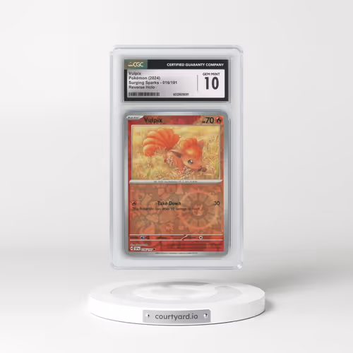2024 Surging Sparks - SSP EN #016/191 Vulpix - Reverse Holo (CGC 10 GEM MINT)