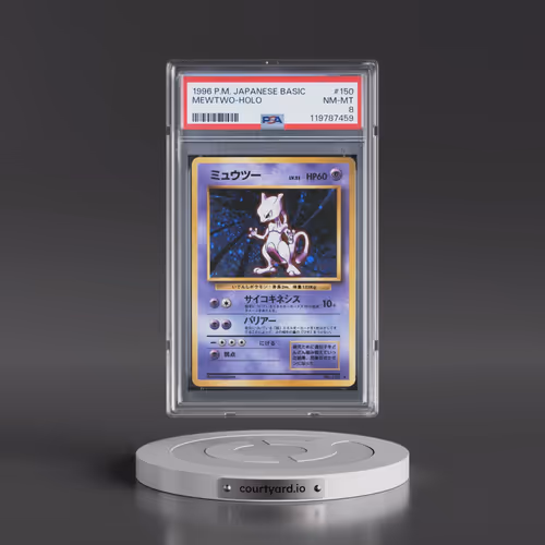 1996 Pokémon Basic #150 Mewtwo - Holo (PSA 8 NM-MT)