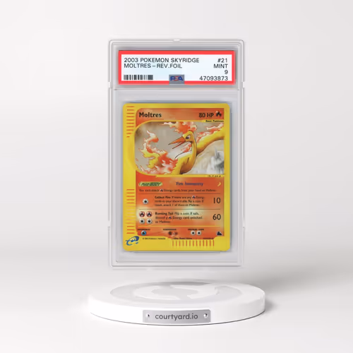 2003 Pokémon Skyridge #21 Moltres - Reverse Foil (PSA 9 MINT)