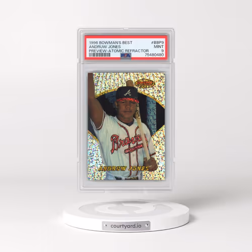 1996 Bowman's Best Preview #BBP9 Andruw Jones - Atomic Refractor (PSA 9 MINT)