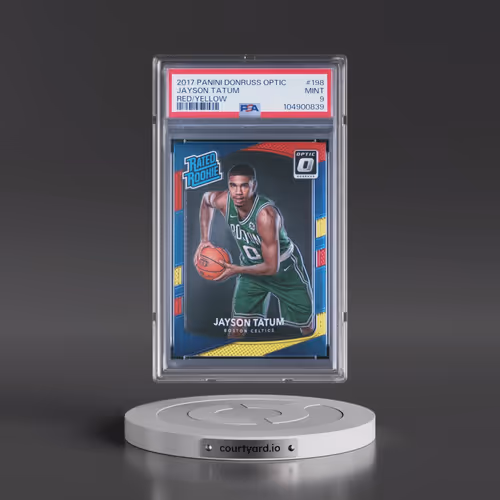 2017 Panini Donruss Optic #198 Jayson Tatum - Red/Yellow (PSA 9 MINT)