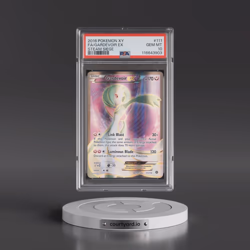 2016 Pokémon XY Steam Siege #111 Gardevoir EX - Holo Full Art (PSA 10 GEM MINT)
