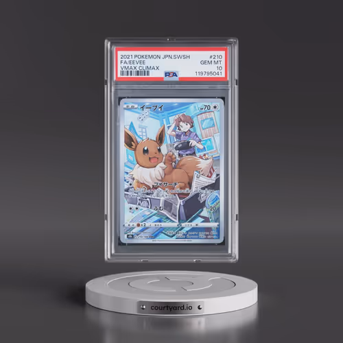 2021 Pokémon Sword & Shield Vmax Climax #210 Eevee - Full Art (PSA 10 GEM MINT)