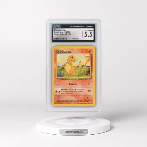 1999 Base Set #46/102 Charmander (CGC 5.5 EX+)