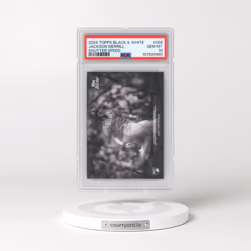 2024 Topps Black and White Shutter Speed #SS8 Jackson Merrill (PSA 10 GEM MINT)