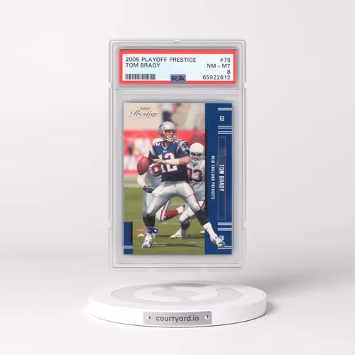 2005 Playoff Prestige #79 Tom Brady (PSA 8 NM-MT)