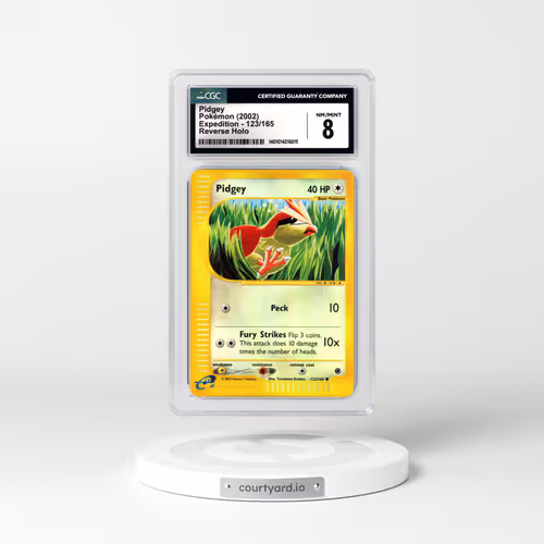 2002 Expedition #123 Pidgey - Holo e-Card Symbol (CGC 8 NM-MT)