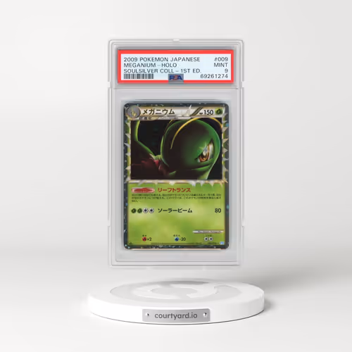 2009 Pokémon Soulsilver Collection #009 Meganium - 1st Edition Holo (PSA 9 MINT)