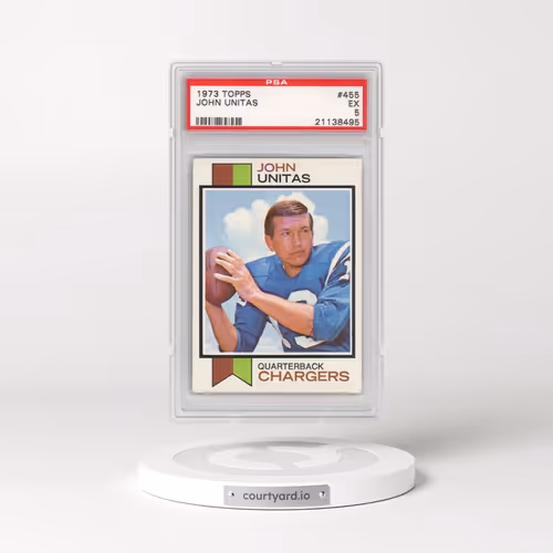 1973 Topps #455 John Unitas (PSA 5 EX)