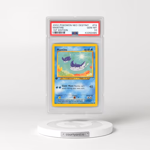 2002 Pokémon Neo Destiny #74 Mantine - 1st Edition (PSA 10 GEM MINT)
