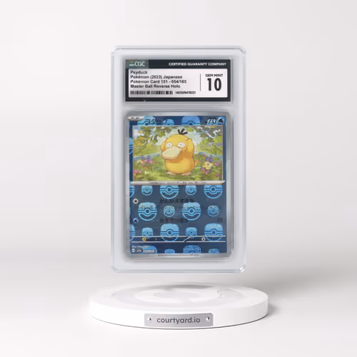2023 Pokémon Card 151 #054/165 Psyduck - Reverse Holo Master Ball (CGC 10 GEM MINT)